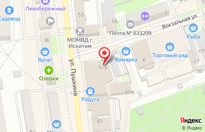 Салон связи Связной на улице Пушкина на карте