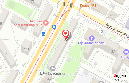 Туристическое агентство 1001 тур на проспекте Шахтёров на карте