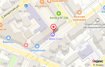 Клуб путешествий Ost-West в Ленинском районе на карте