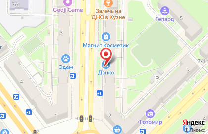 Данко в Новокузнецке на карте