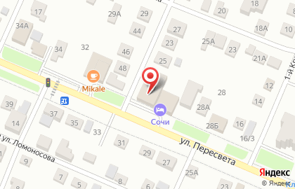 Отель Сочи на карте