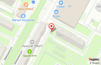 Магазин овощей и фруктов в Калининском районе на карте