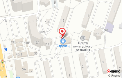Стрелец на Олимпийской улице на карте
