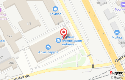 Салон 100 диванов на проспекте Машиностроителей на карте