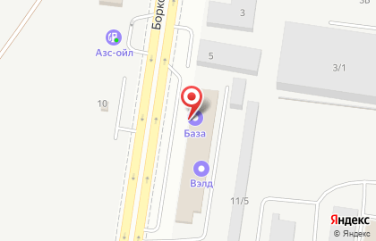 Торговая компания Вэлд на Борковской улице на карте