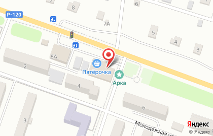 Супермаркет Пятёрочка на Магистралиной улице на карте