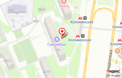 Совкомбанк в Москве на карте
