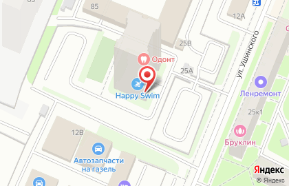 Магазин и школа ногтевого искусства ПэрисНейл на улице Ушинского на карте