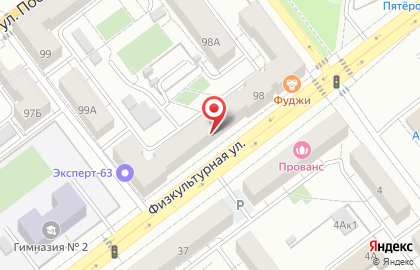 Look-in на Физкультурной улице на карте