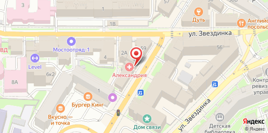 Медицинская клиника Александрия на Большой Покровской улице на карте