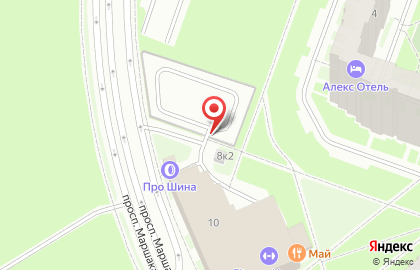 Автостоянка в Санкт-Петербурге на карте