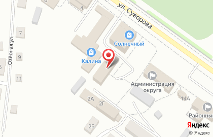 Страховая компания Росгосстрах на улице Суворова на карте