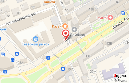 Киоск по продаже фастфудной продукции ням ням на карте