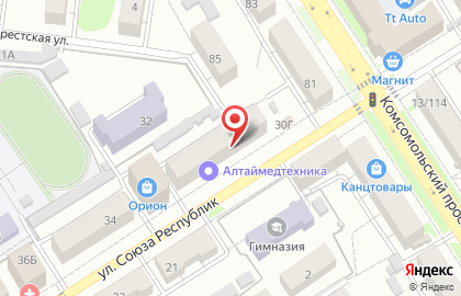 Банкомат Банк ВТБ 24 в Октябрьском районе на карте