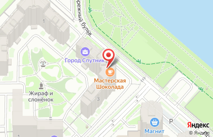 Частная пивоварня Хмельбум на Прибрежном бульваре на карте