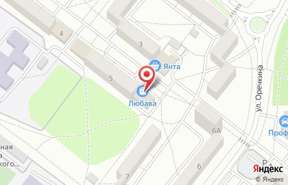Магазин Любава в Ангарске на карте
