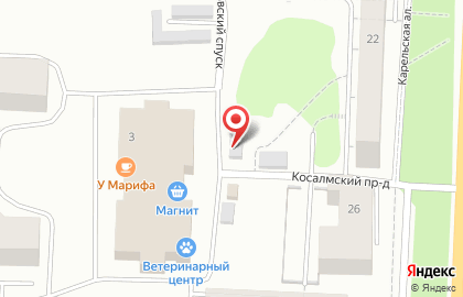Киоск по продаже фруктов и овощей в Петрозаводске на карте