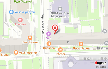 Автошкола Автомоторс на Варшавской улице на карте
