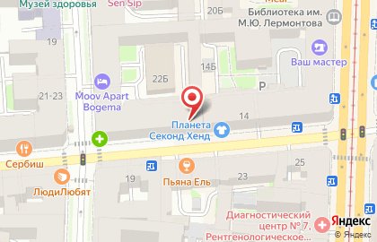 Мастерская по ремонту одежды, обуви и изготовлению ключей в Санкт-Петербурге на карте