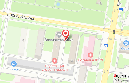 Детали машин ГАЗ на проспекте Ильича на карте