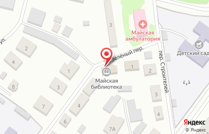 Майская сельская библиотека на карте