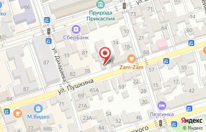 Магазин Автомир на улице Пушкина на карте