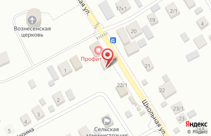 Минимаркет на Школьной улице на карте