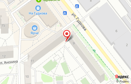 Киоск бытовых услуг на улице Гудкова на карте