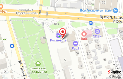 АЗС Ростнефть на проспекте Стачки на карте