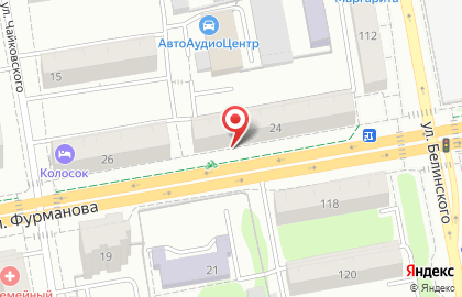 Компания по продаже и установке систем безопасности Гарант на улице Фурманова на карте