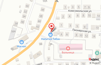 Продовольственный магазин на улице Щорса на карте