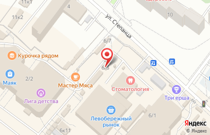 Рыбный мини-магазин РыбГородъ на проспекте Комарова на карте