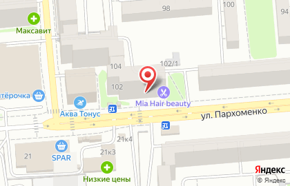 Агентство недвижимости Жилфонд на улице Пархоменко на карте