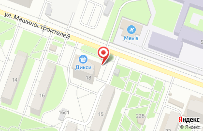 Аптека ПостРИК на улице Машиностроителей в Подольске на карте