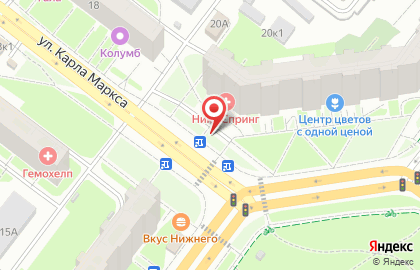Солнечный на улице Карла Маркса на карте