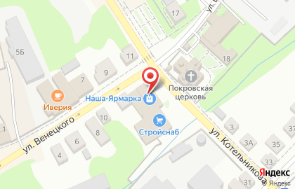 Торговая компания Техно-строй на улице Венецкого на карте
