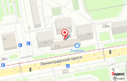 Снежинка на Ленинградском проспекте на карте