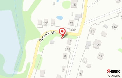 Заря на Луговой улице на карте