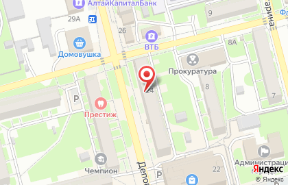 Фабрика дверей Оптима Порте на Деповской улице на карте