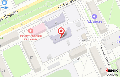 Детский сад №13 на Технической улице на карте