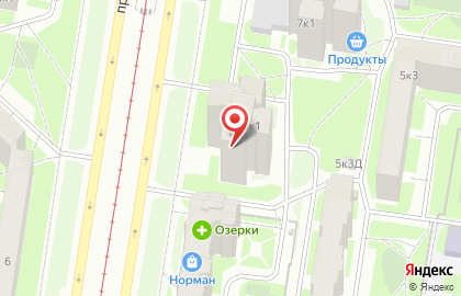 Автошкола Драйвер в Красногвардейском районе на карте