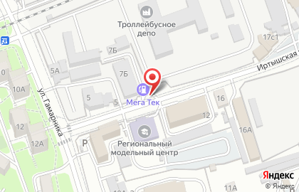 АЗС, ООО Мегатек на Иртышской улице на карте