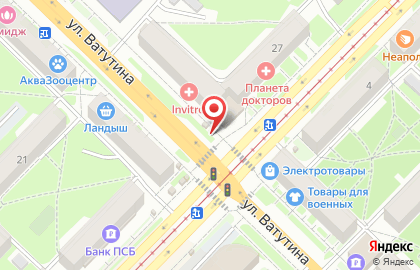 Киоск по продаже печатной продукции на площади Карла Маркса на карте