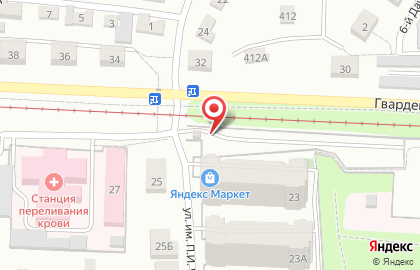 Автостоянка в Саратове на карте