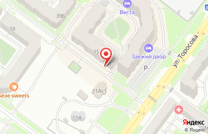 Производственная фирма Палитра на улице Торосова на карте