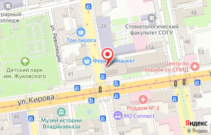 Владикавказский центр непрерывного математического образования на карте
