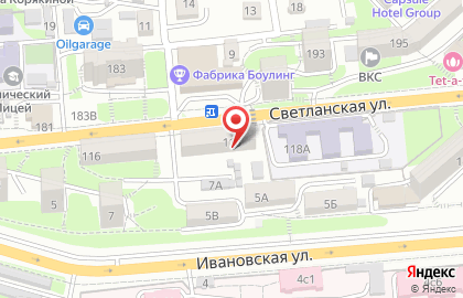 Риэлторская компания РК Альянс на Светланской улице на карте