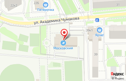 Московский на карте