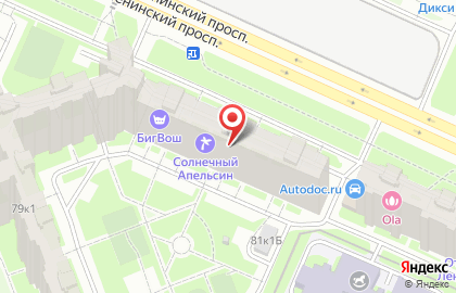 Фаворит на проспекте Ветеранов на карте