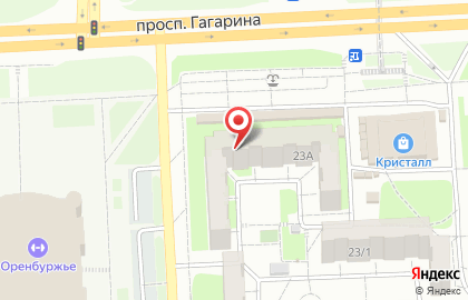 Продуктовый магазин в Оренбурге на карте